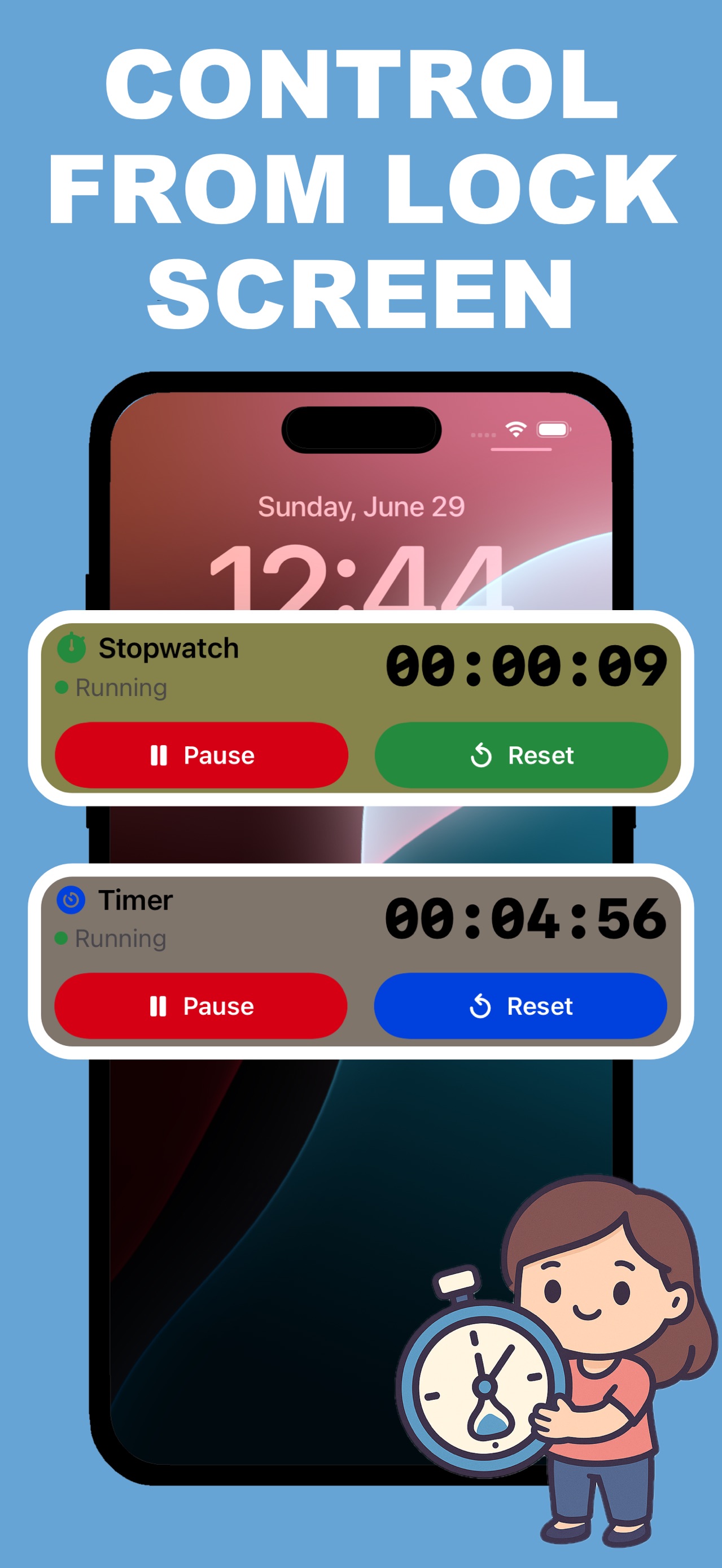 Simple Timer & Stopwatch screenshot 1 of 5