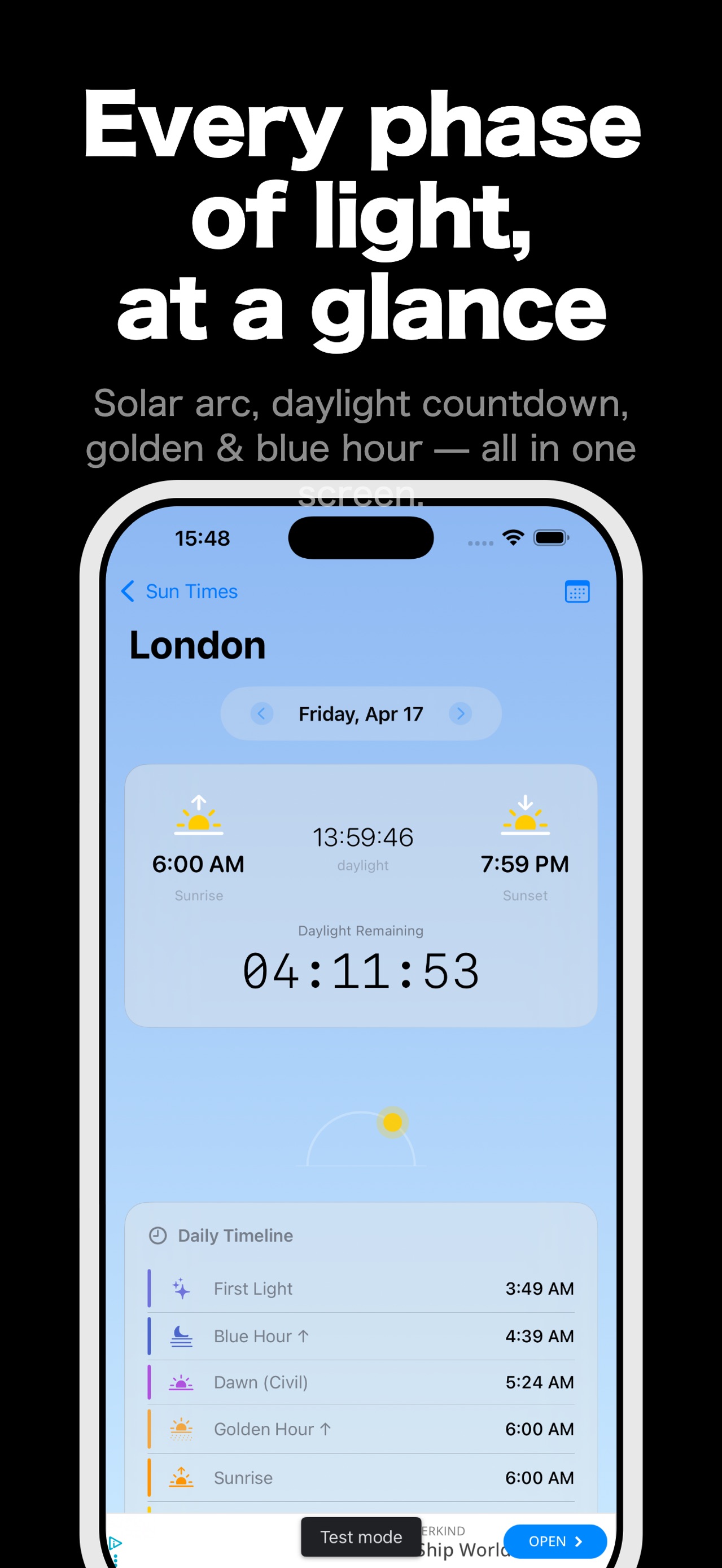 Sun Times: Sunrise & Sunset screenshot 2 of 5