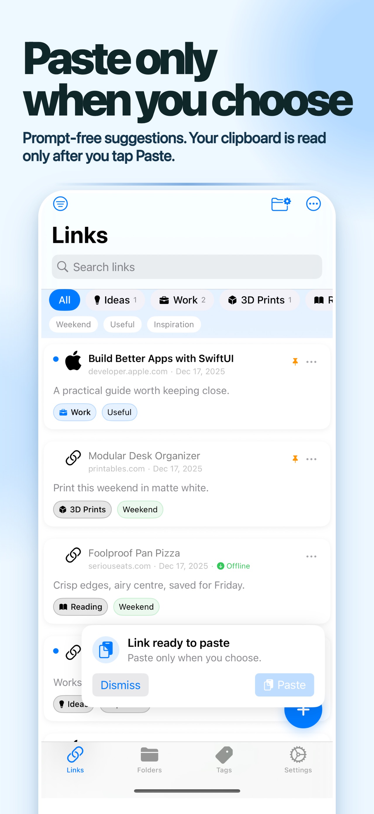 Link Saver: Bookmark Manager screenshot 3 of 5