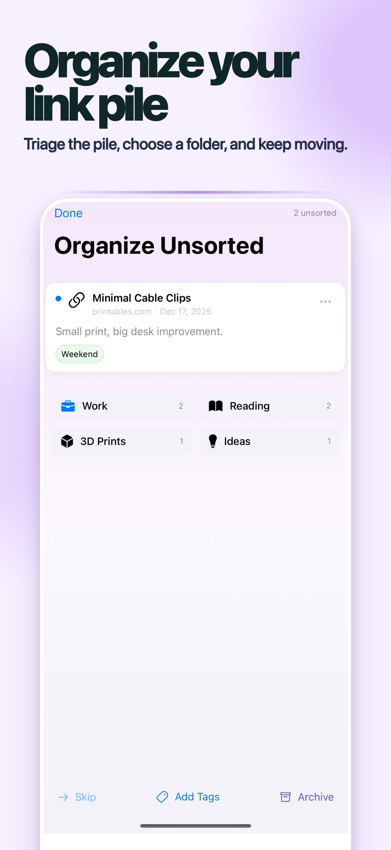 Link Saver: Bookmark Manager screenshot 4 of 5