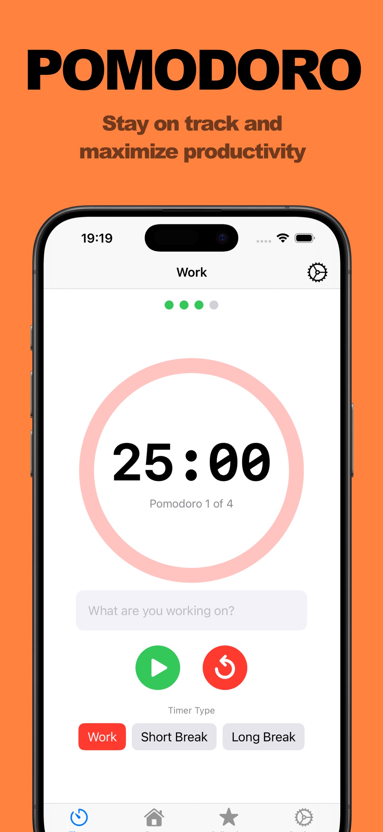Pomodoro timer: Focus screenshot 1 of 4