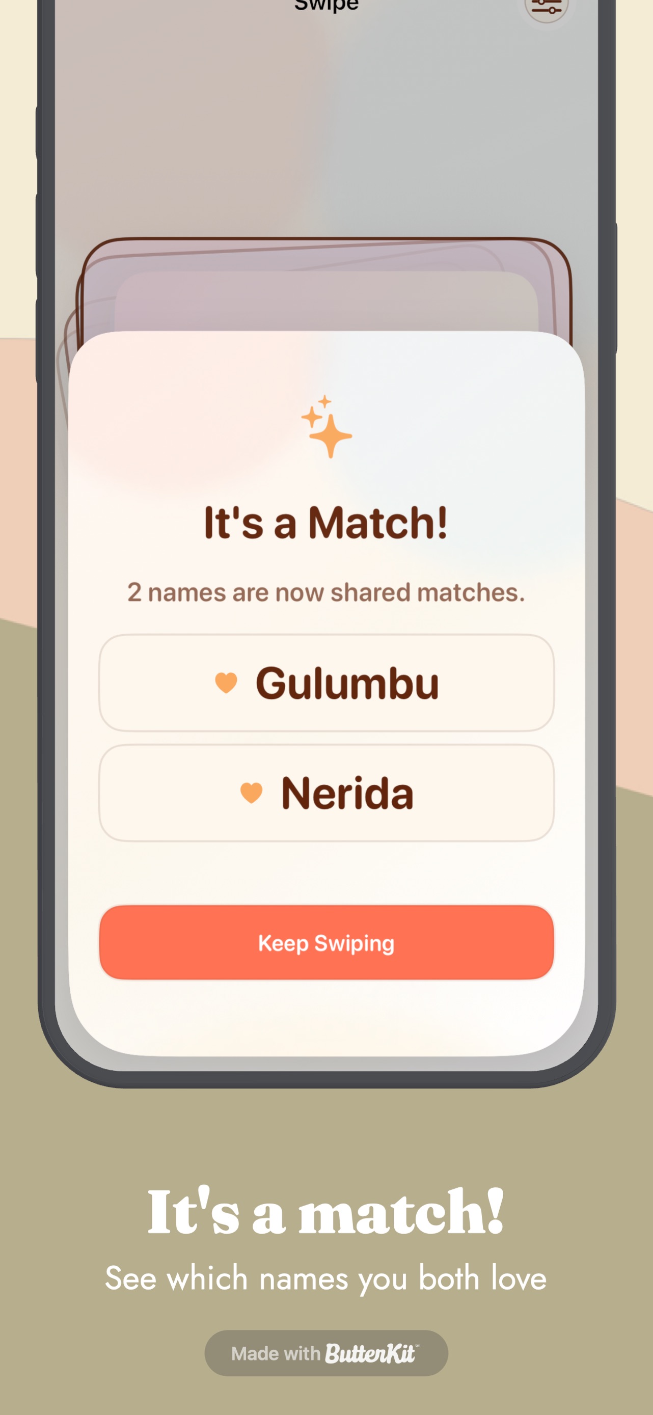 Baby Names : Swipe & Pick screenshot 2 of 5