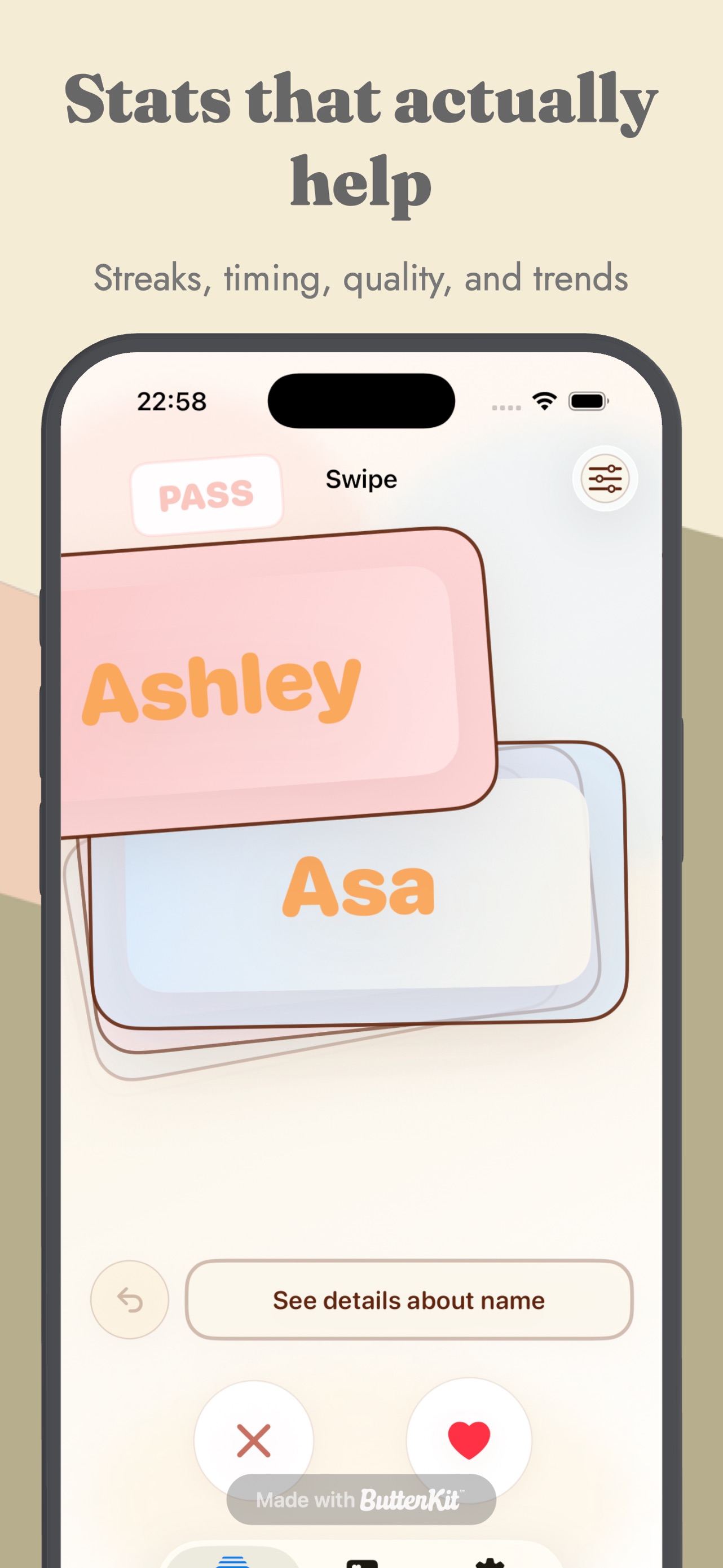Baby Names : Swipe & Pick screenshot 3 of 5