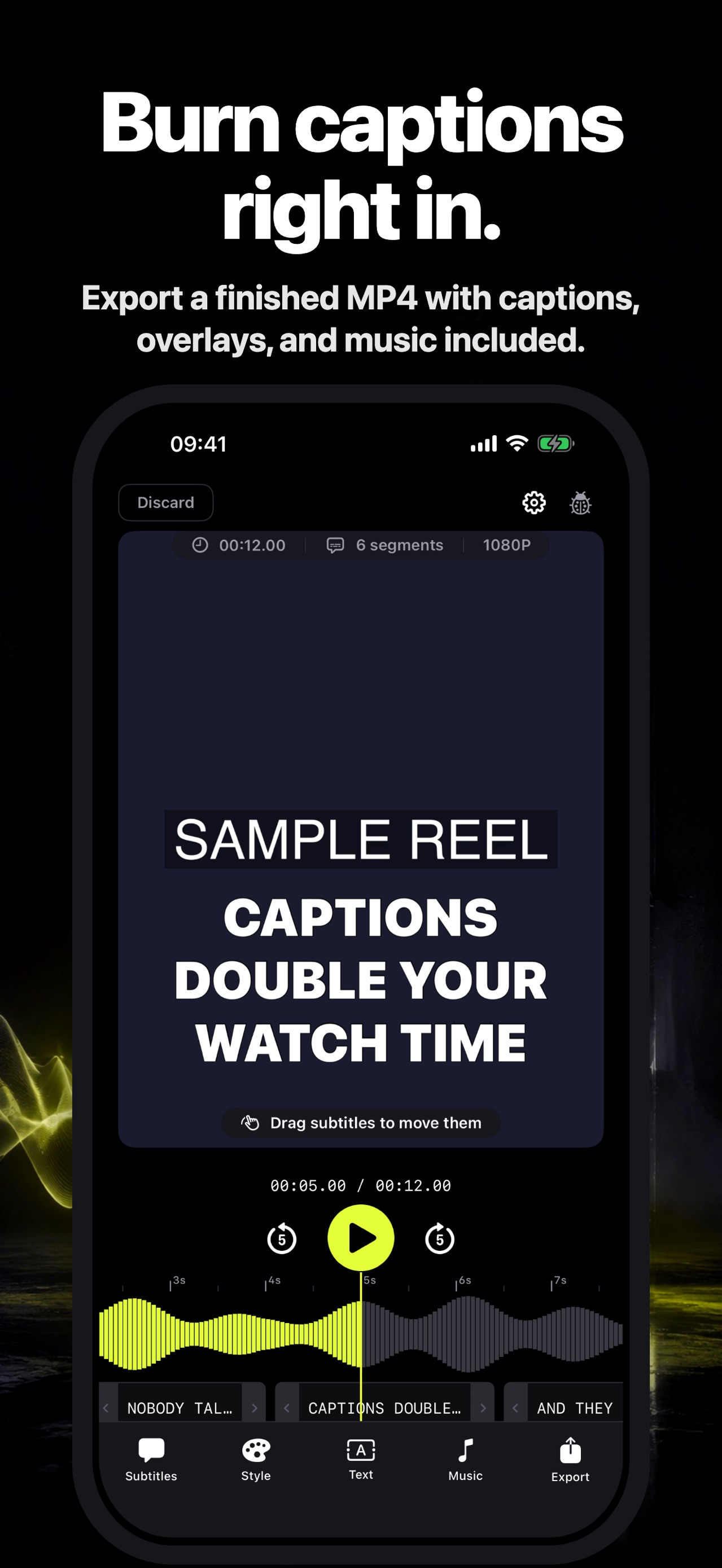 Captions: Auto Video Subtitles screenshot 5 of 7