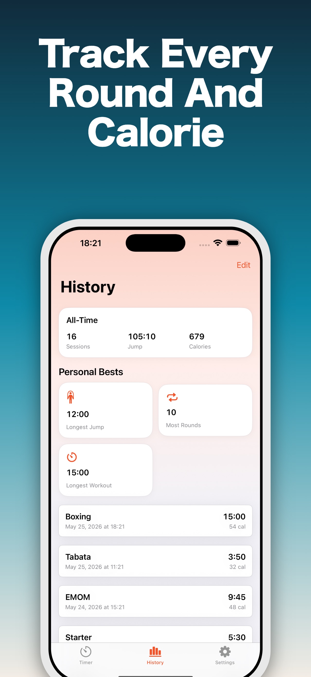 Jump Rope Timer & Tracker screenshot 2 of 3