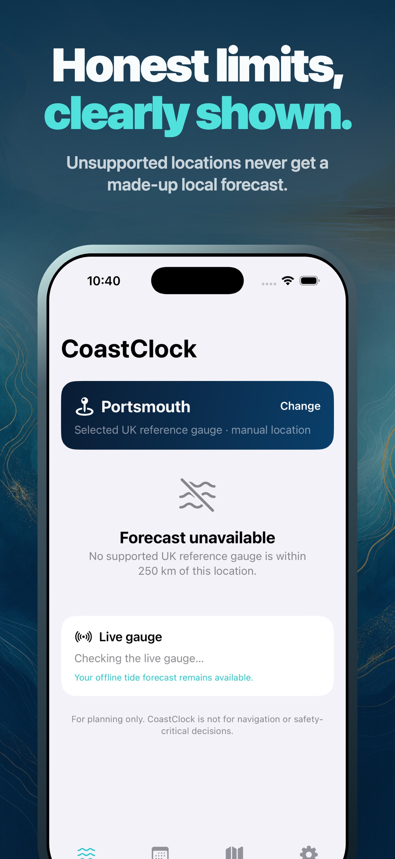 CoastClock: Tide Times UK screenshot 7 of 9